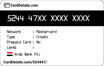 Card Details: 524447