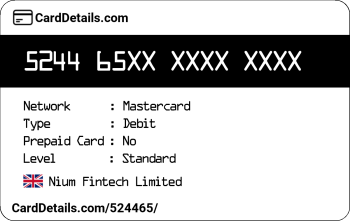 Card Details: 524465