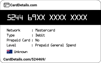 Card Details: 524469