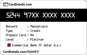 Card Details: 524497