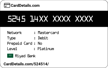 Card Details: 524514