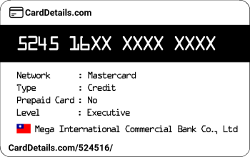 Card Details: 524516