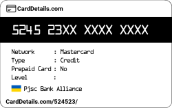 Card Details: 524523