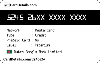 Card Details: 524526