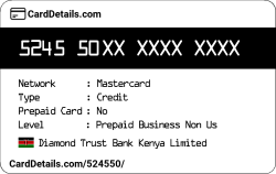 Card Details: 524550