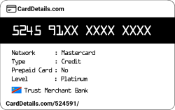 Card Details: 524591