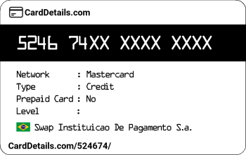 Card Details: 524674
