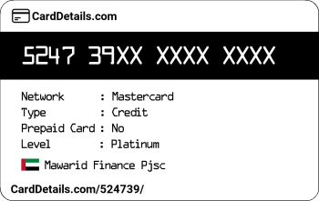 Card Details: 524739