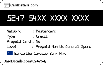 Card Details: 524754