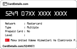 Card Details: 524907