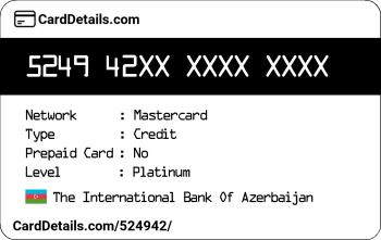 Card Details: 524942