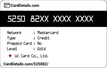Card Details: 525082