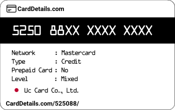 Card Details: 525088