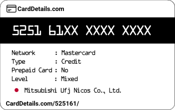 Card Details: 525161