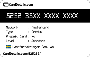 Card Details: 525235