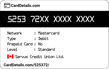 Card Details: 525372