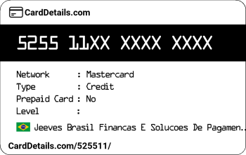 Card Details: 525511