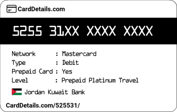 Card Details: 525531