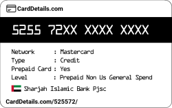 Card Details: 525572