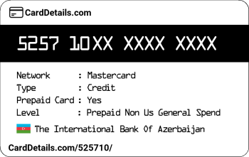 Card Details: 525710