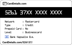 Card Details: 526137
