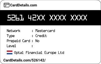 Card Details: 526142