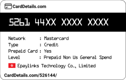 Card Details: 526144