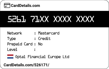 Card Details: 526171