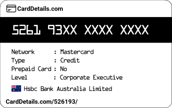 Card Details: 526193
