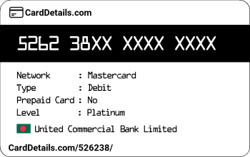 Card Details: 526238