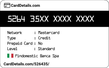 Card Details: 526435