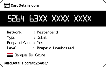 Card Details: 526463