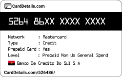 Card Details: 526486