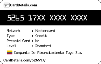 Card Details: 526517