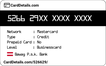 Card Details: 526629