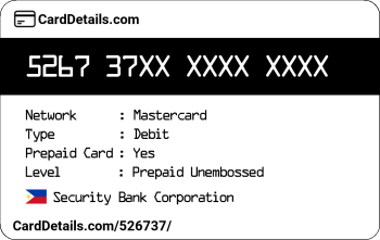 Card Details: 526737