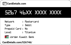 Card Details: 526746