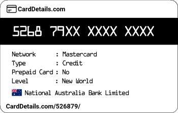 Card Details: 526879