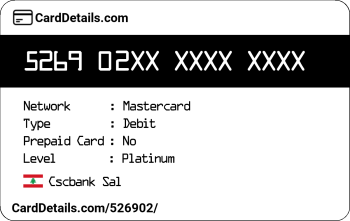 Card Details: 526902