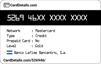 Card Details: 526946