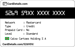 Card Details: 526959