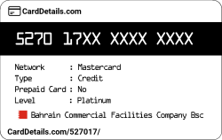 Card Details: 527017