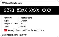 Card Details: 527083