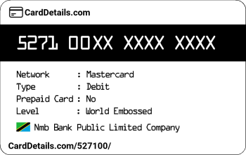 Card Details: 527100