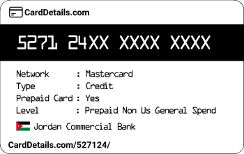 Card Details: 527124