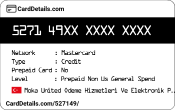 Card Details: 527149
