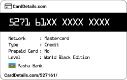 Card Details: 527161