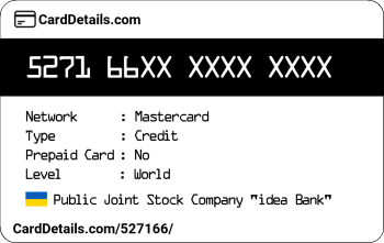 Card Details: 527166