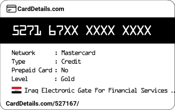 Card Details: 527167