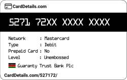 Card Details: 527172